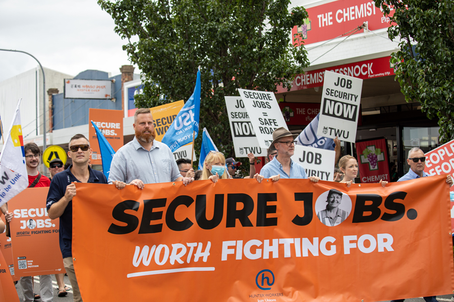 Rally For Secure Work, Same Job Same Pay - Mining And Energy Union