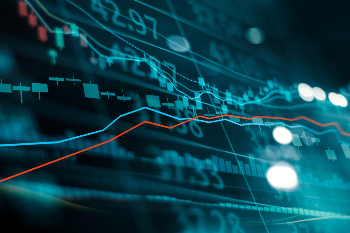 Stock market graph